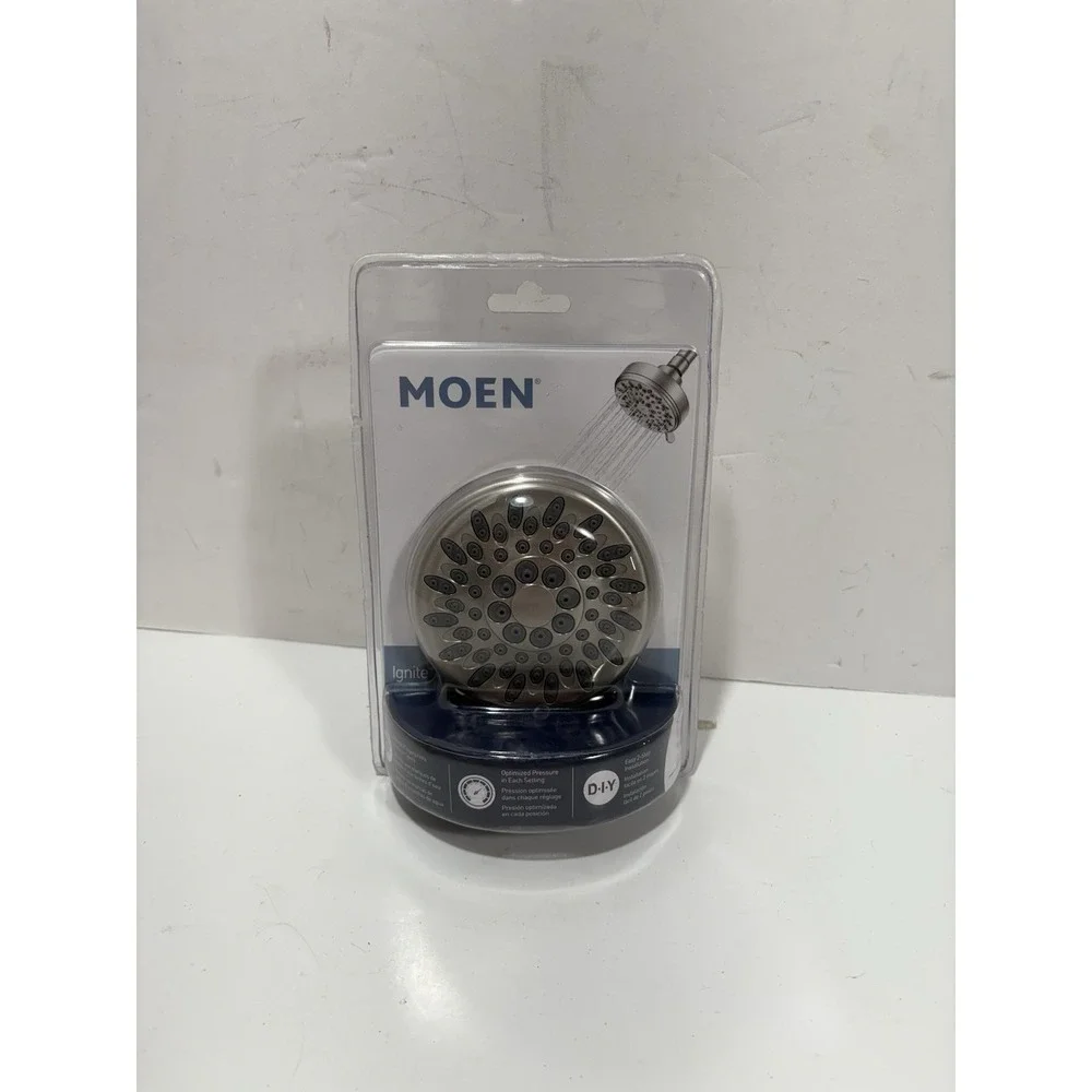MOEN Ignite 5 Settings Spray Optimized Pressure Shower Head Spot Resistant NIB